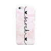 Pink Marble Name With Hearts