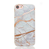 White & Rose Chrome Marble Case