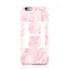 pink marble white one initial